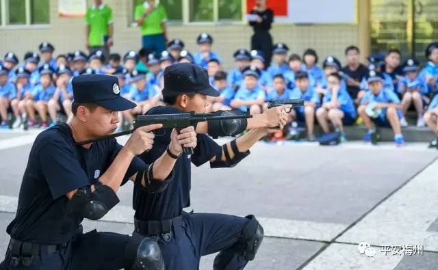 登移動警務(wù)車、學(xué)交通安全知識、看特警戰(zhàn)術(shù)表演……“小特警”夏令營真過癮(圖4)