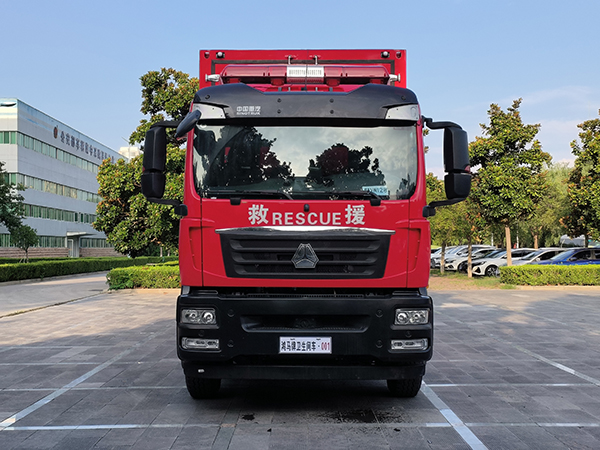 森源鴻馬衛(wèi)生間車駛向山西消防救援一線(圖1)