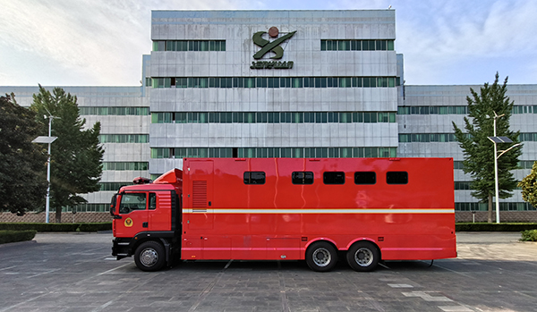 森源鴻馬衛(wèi)生間車駛向山西消防救援一線(圖10)