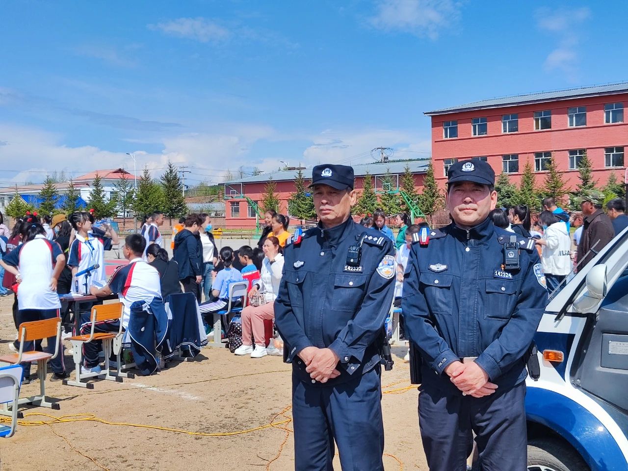 森源鴻馬電動巡邏車助力圖強(qiáng)鎮(zhèn)派出所開展校園運動會安保工作(圖1)